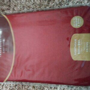 Table Cloth - 60x84 in Cherry Red  Basketweave